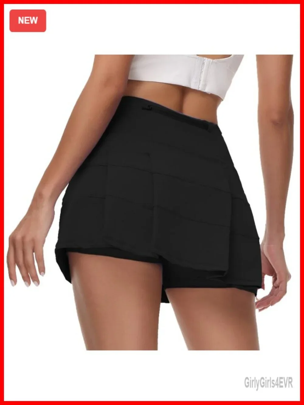 Women's Tennis Skorts High Waisted Athletic Golf Skirts with Pockets Built-in